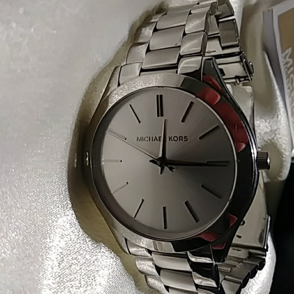 MK 3178 Silver Watch - Picture 2 of 6